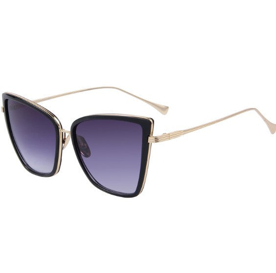 Metal Cat Eye Design Sunglasses